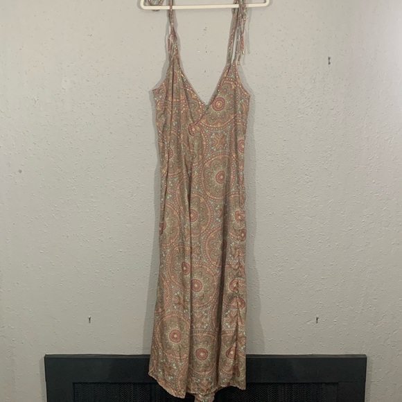 Aiala Boutique NWT Wide Leg Mandela Print Boho Spaghetti Straps Jumpsuit Onesize - Picture 7 of 12